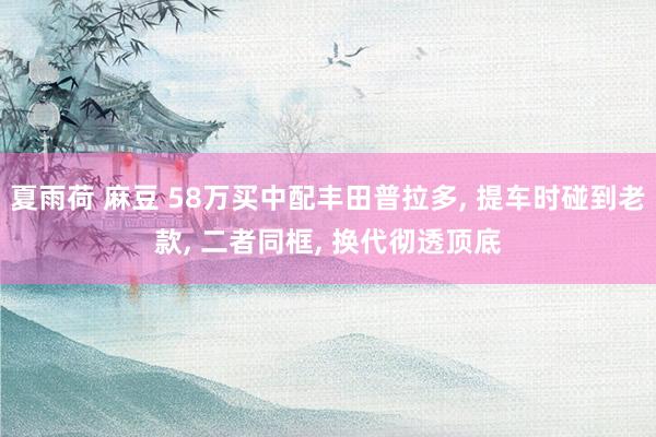 夏雨荷 麻豆 58万买中配丰田普拉多， 提车时碰到老款， 二者同框， 换代彻透顶底